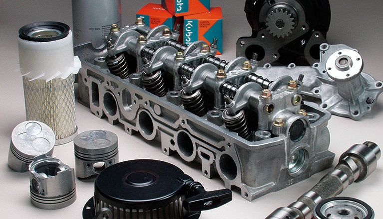 Engine components for earthmoving equipment
